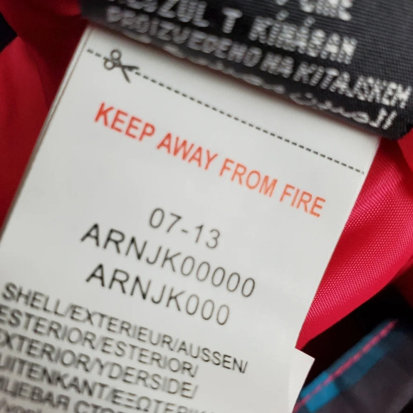 Roxy Sweet Pea One Piece Snowsuit Size  9M NWT Pink Plaid - Picture 16 of 16